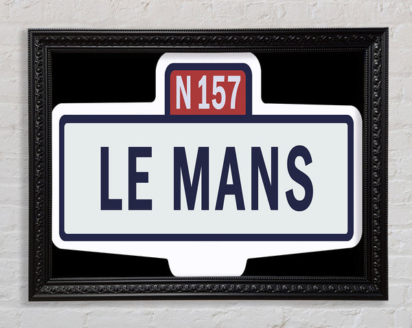 Le Mans-Rennen-Schild