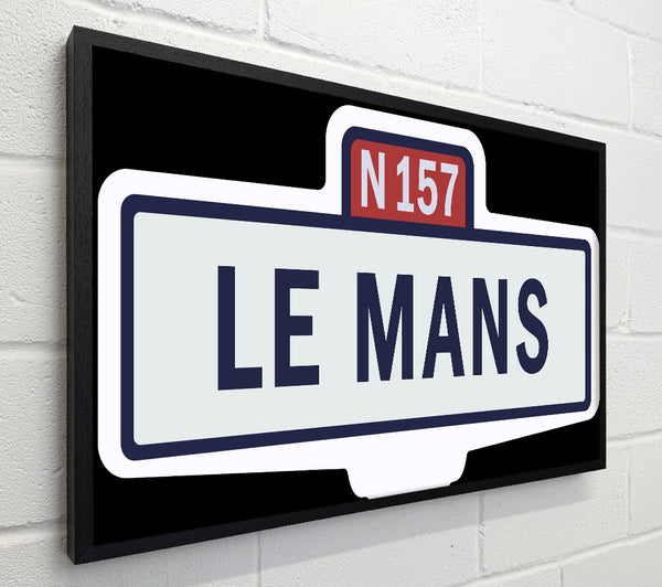 Le Mans Race Sign