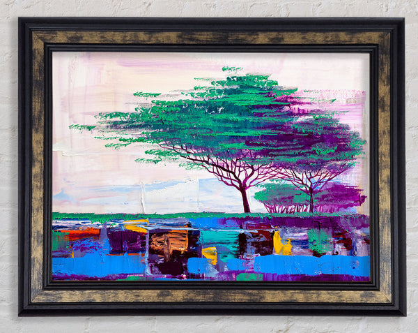 Stunning African Horizon Paint Framed Print