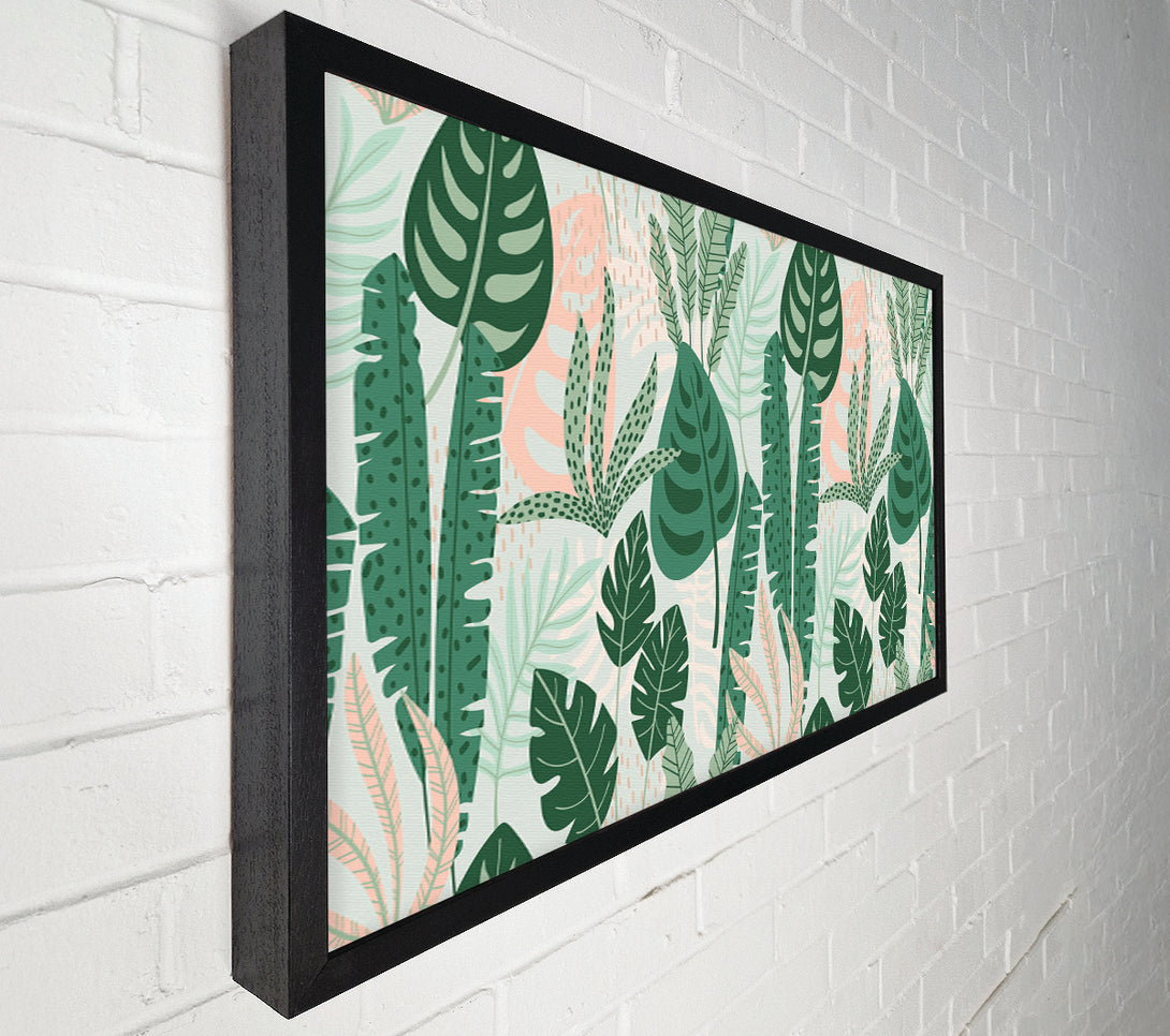  A Canvas Print of Modern Leaves Canvas Art