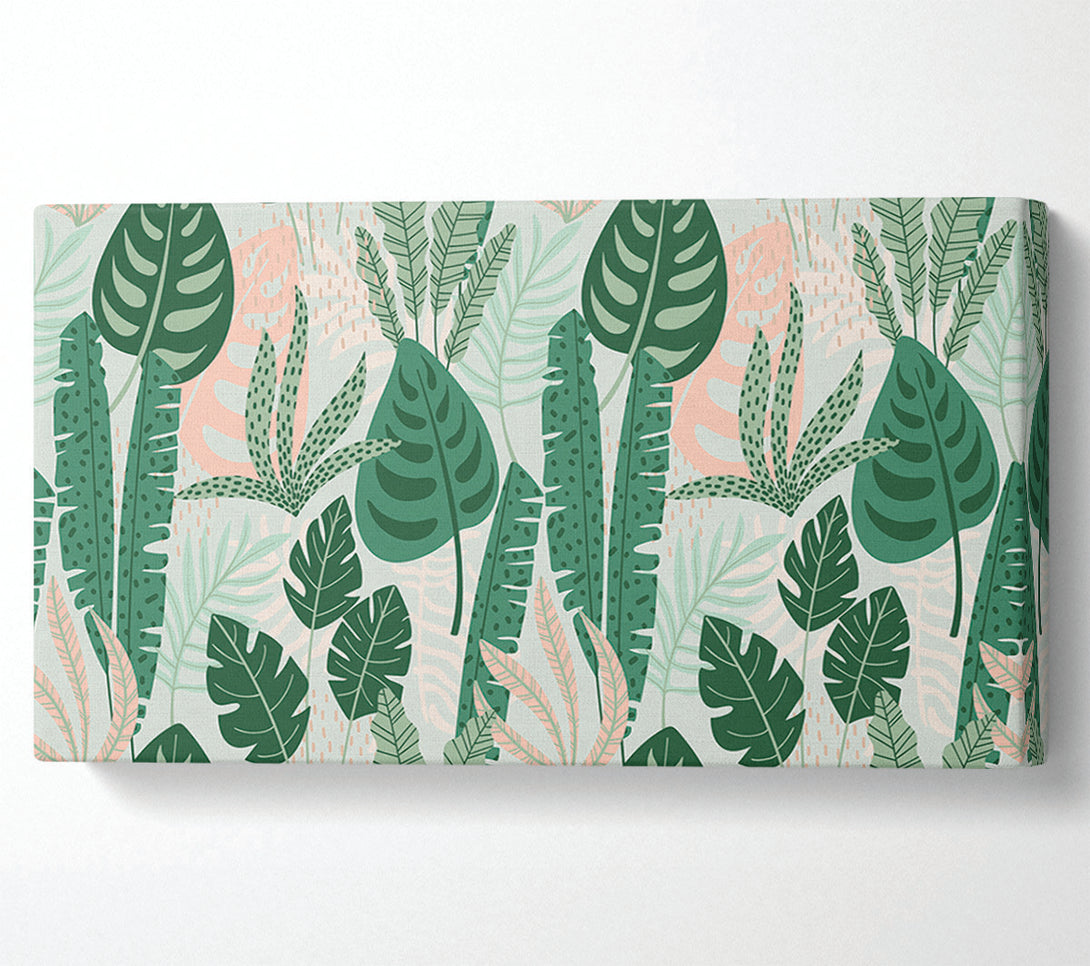  A Canvas Print of Modern Leaves Canvas Art