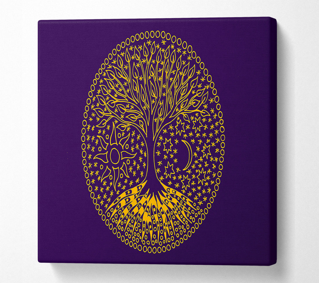  A Canvas Print of The Tree Of Life Emblem Canvas Print