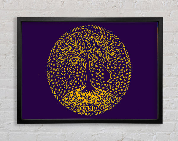 The Tree Of Life Emblem Framed Print