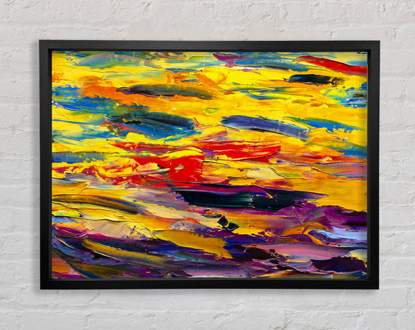 Thick Strokes Impressionism Framed Print