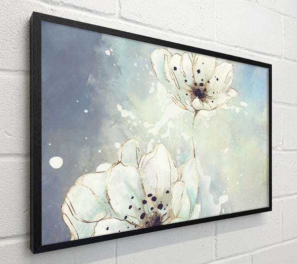 White Flowers In Abstract
