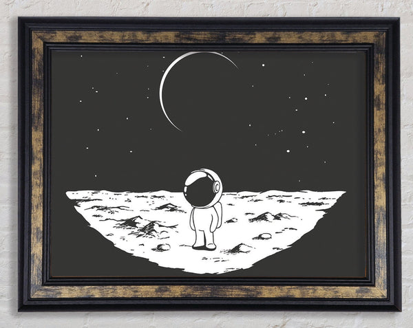 Little Space Man Framed Print