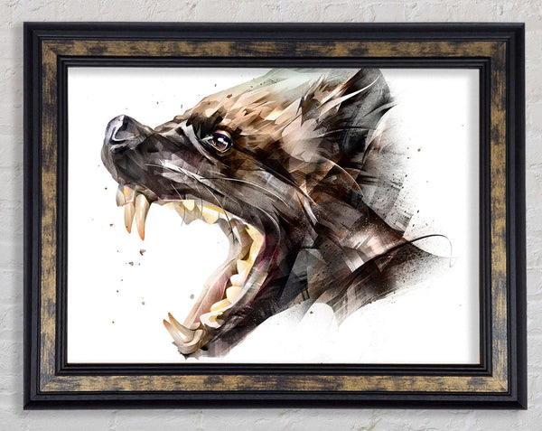 Hyena Head Framed Print