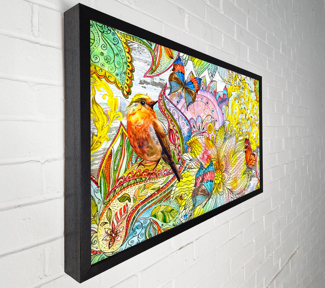  A Canvas Print of Beautiful Patterns Of India Butterflies Canvas Wall Art