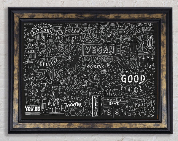 Vegan Good Mood Framed Print