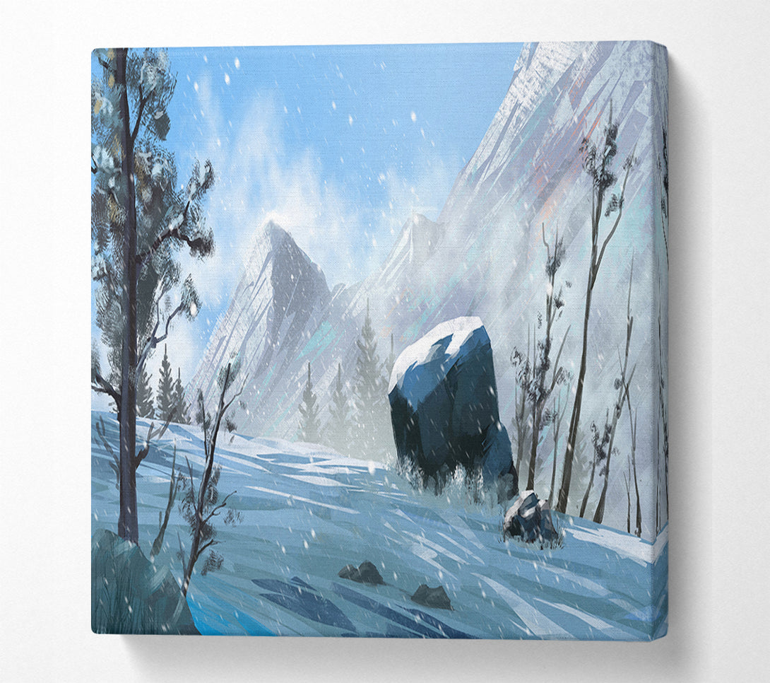  A Canvas Print of The Snowy Mountain Dust Canvas Wall Art