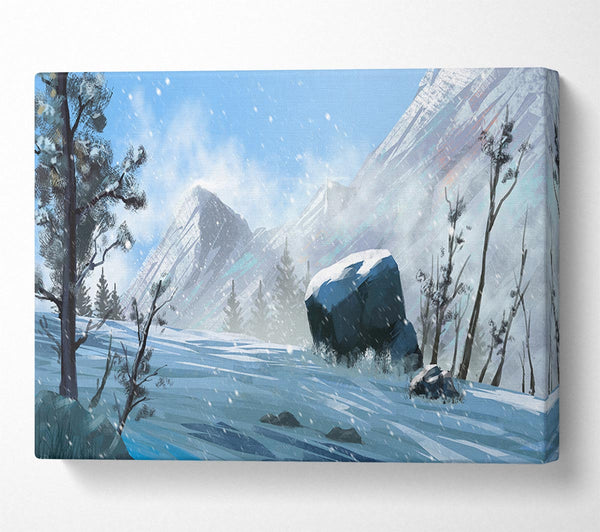  A Canvas Print of The Snowy Mountain Dust Canvas Wall Art