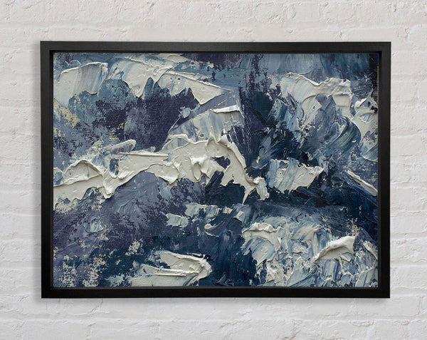 Thick Grey Paints Framed Print