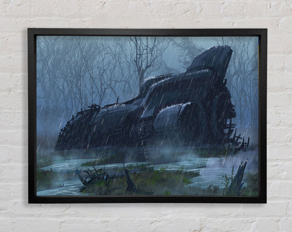 Raumschiff im Regen