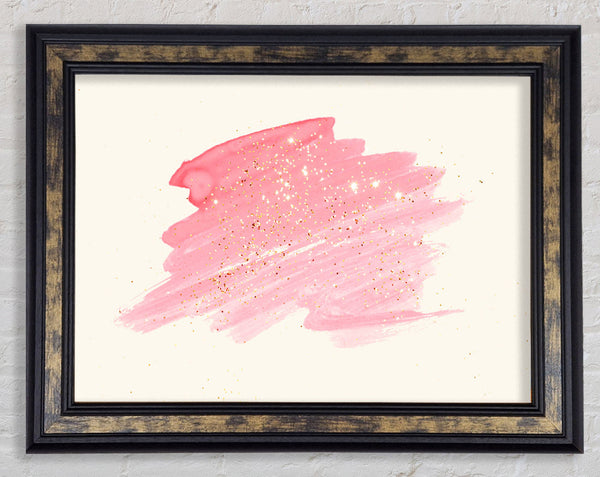 Pink Scribble Framed Print