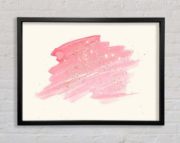 Pink Scribble Framed Print