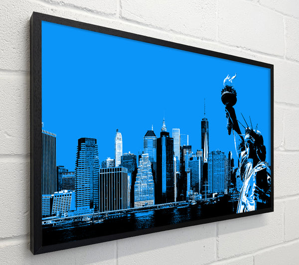 The Statue Of Liberty Blue