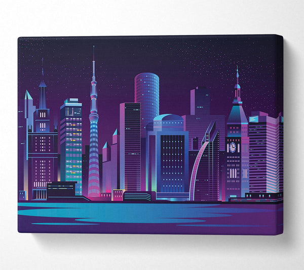  A Canvas Print of The Futuristic City Canvas Wall Art