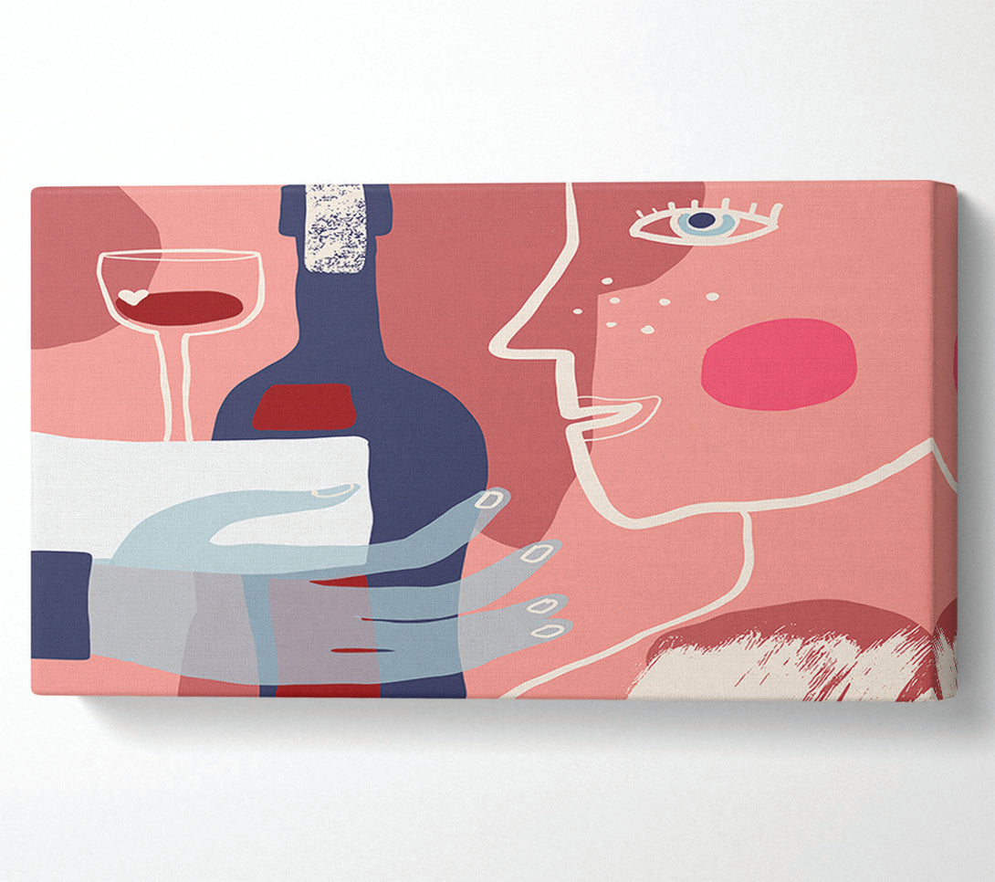  A Canvas Print of A Drink Of Wine Canvas Print