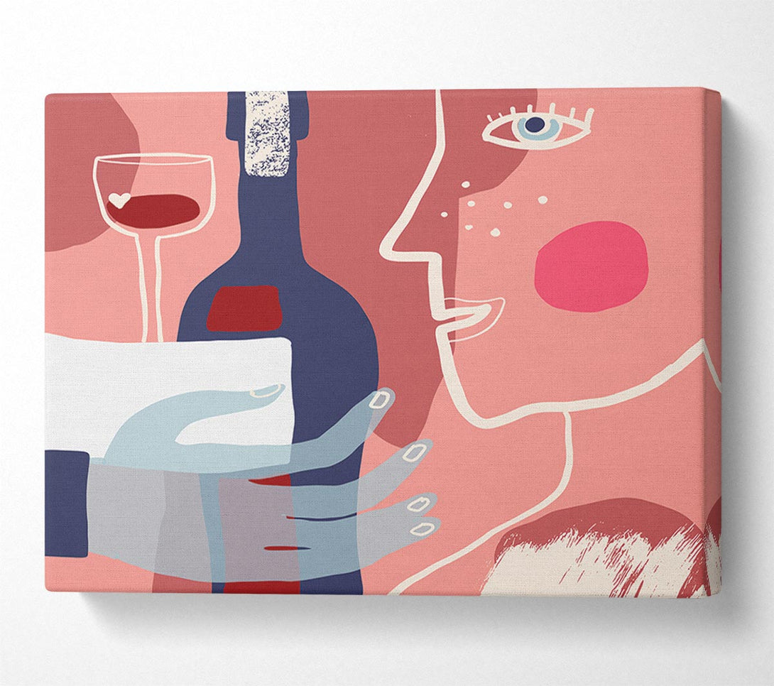  A Canvas Print of A Drink Of Wine Canvas Print