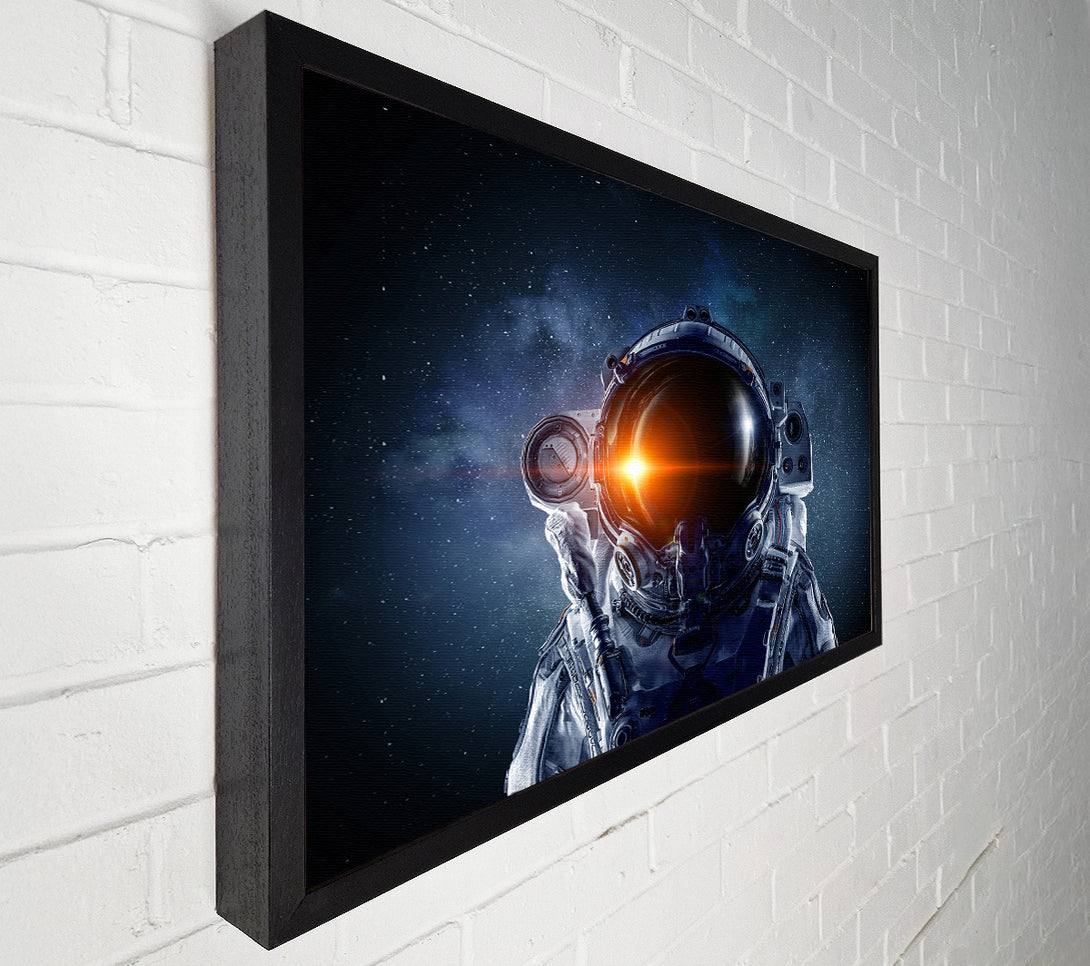  A Canvas Print of Reflection Of The Sun Spaceman Canvas Art