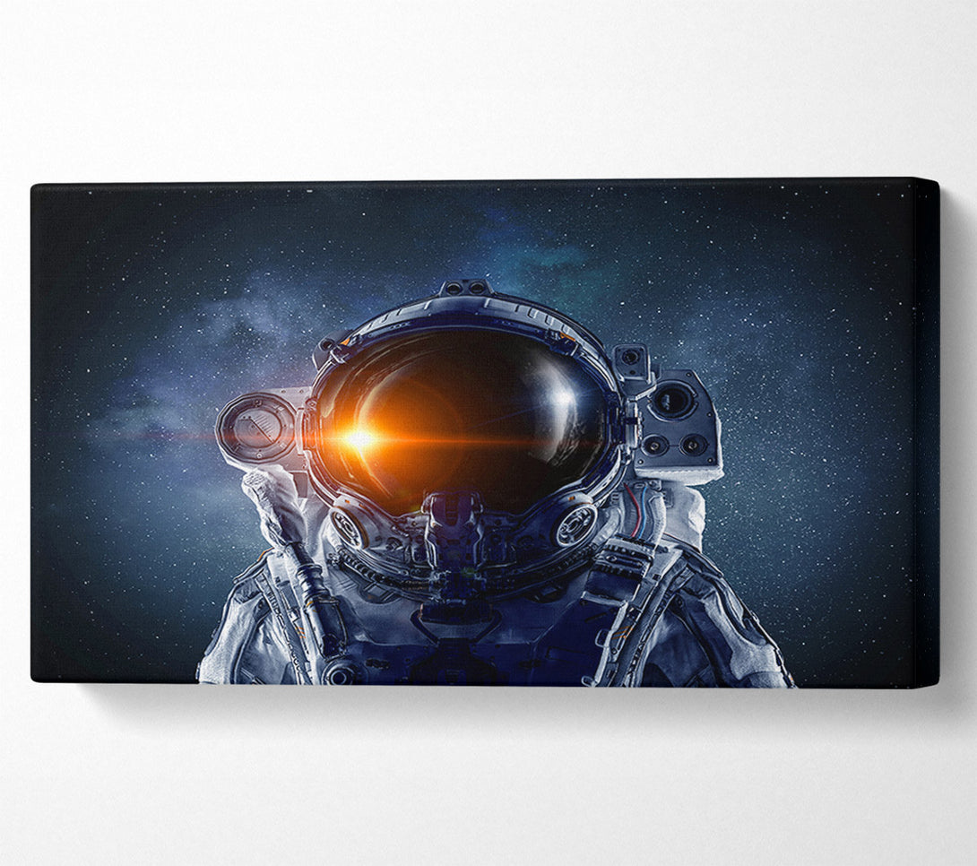  A Canvas Print of Reflection Of The Sun Spaceman Canvas Art