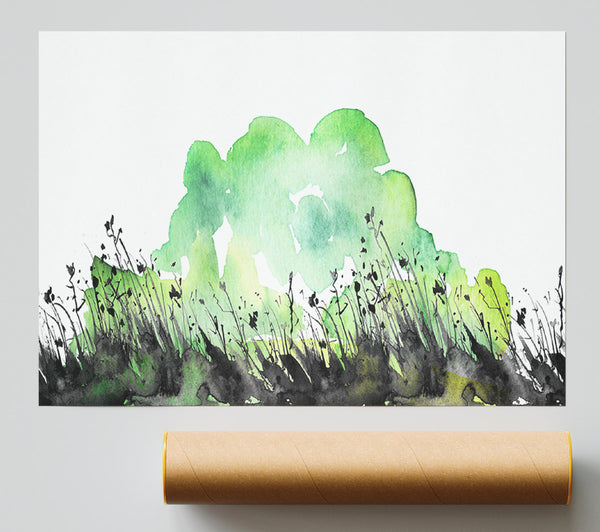 In The Grass Greenery Giclee Print