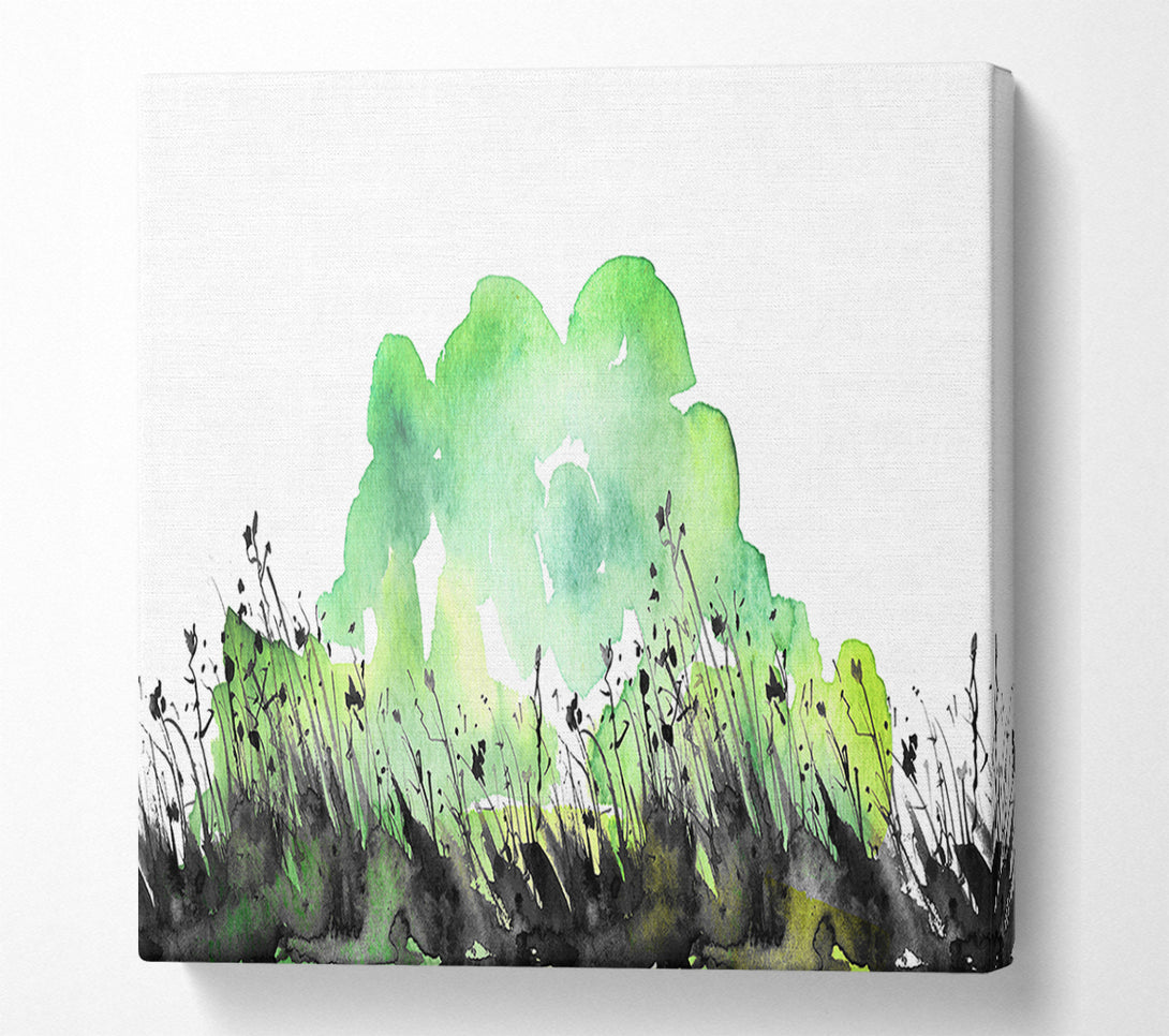  A Canvas Print of In The Grass Greenery Canvas Print