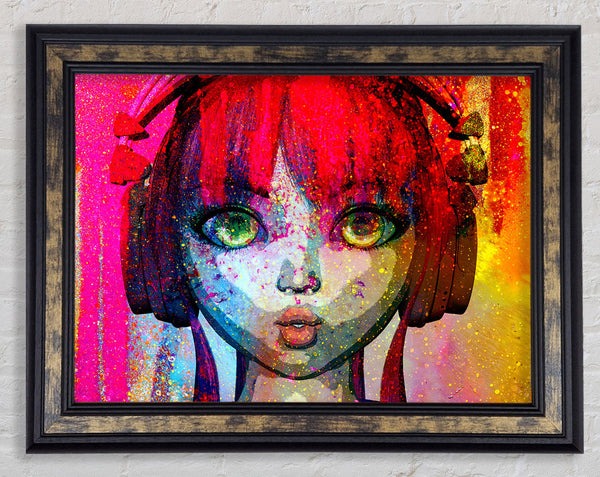 Dj Urban Woman Framed Print