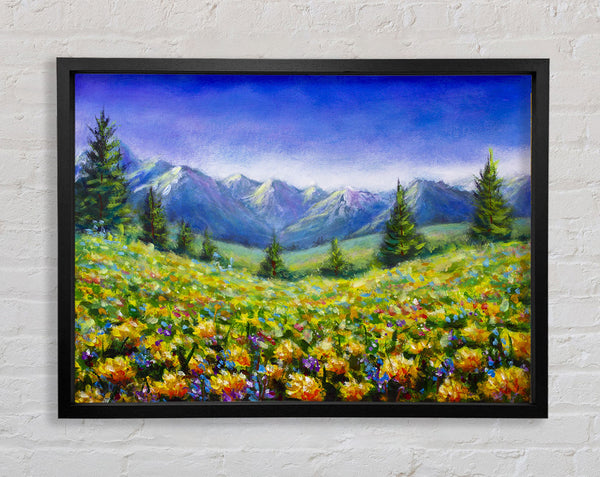 The Curve In The Landscape Framed Print