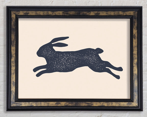 The Bouncing Hare Framed Print