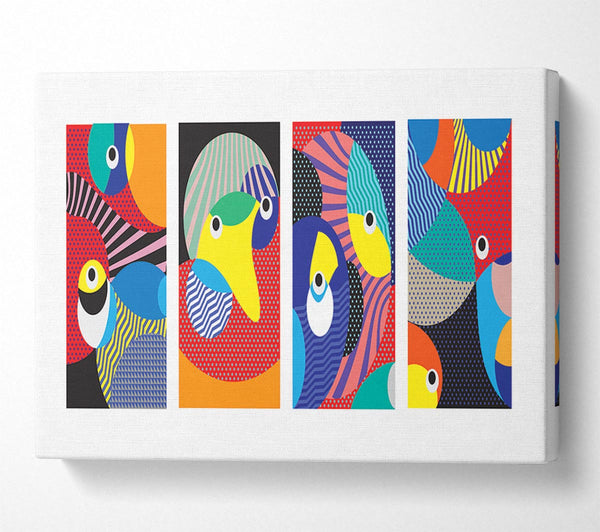  A Canvas Print of Random Eye Shapes Canvas Wall Art