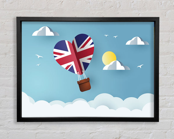 Heißluftballon mit Union Jack