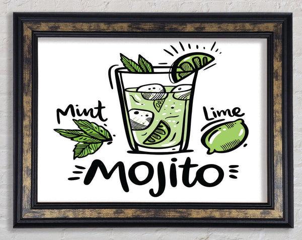 Drinks Mojito Summer Framed Print