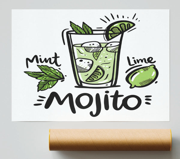Drinks Mojito Summer Poster