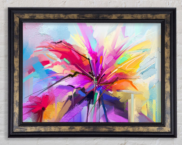 Fractal Flower Framed Print