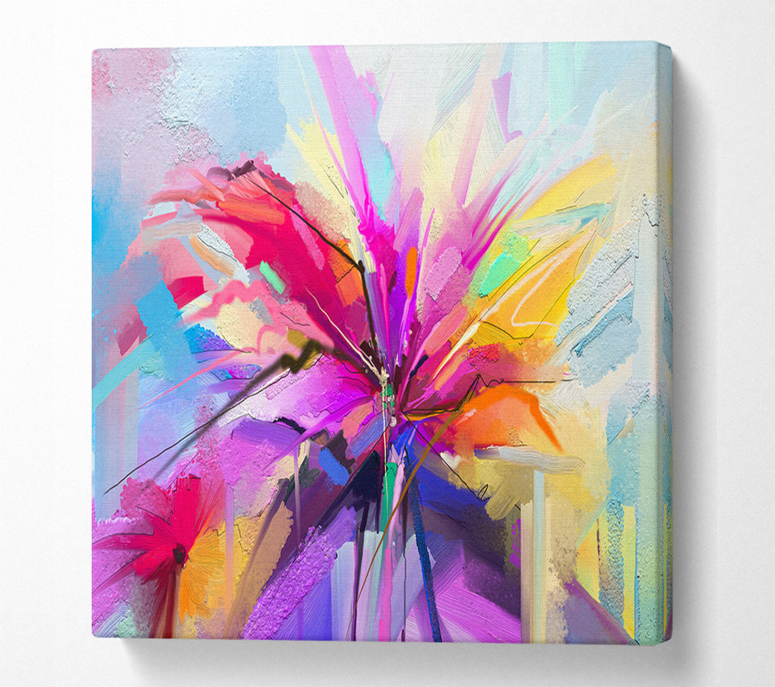  A Canvas Print of Fractal Flower Canvas Art