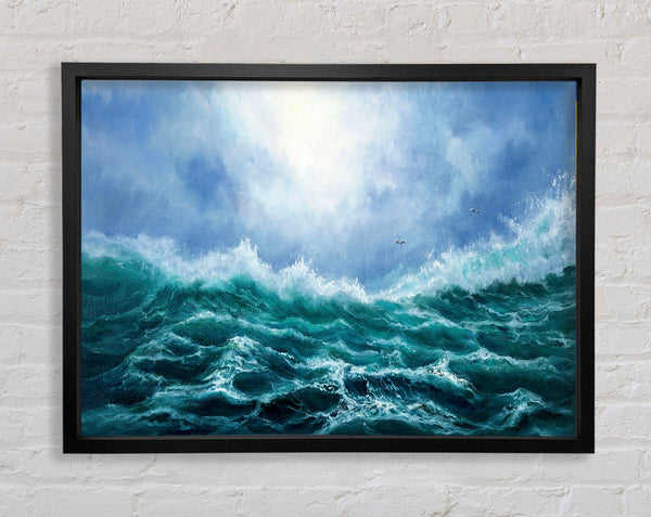 Turquoise Ocean Wonder Framed Print