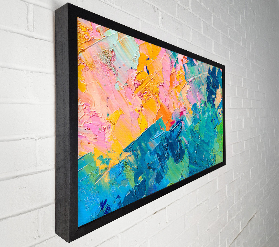  A Canvas Print of Sections Of Paint Canvas Art