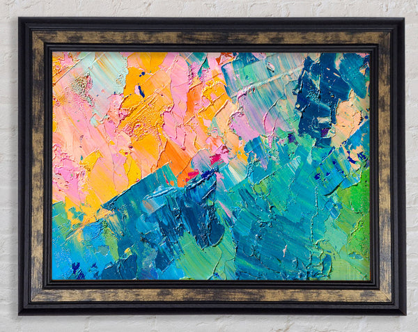Sections Of Paint Framed Print