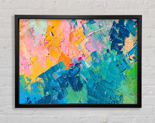 Sections Of Paint Framed Print