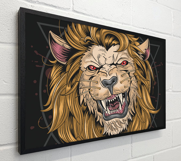 Fearsome Lion Angry
