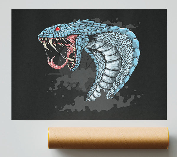 Scary Cobra Teeth Poster