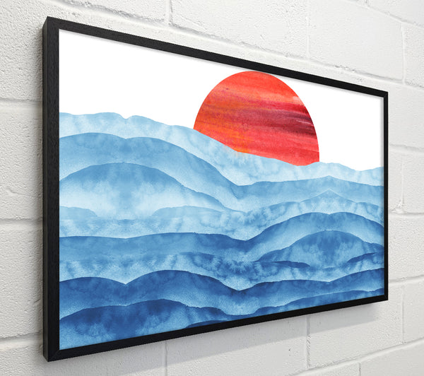 Red Sun Over The Ripples