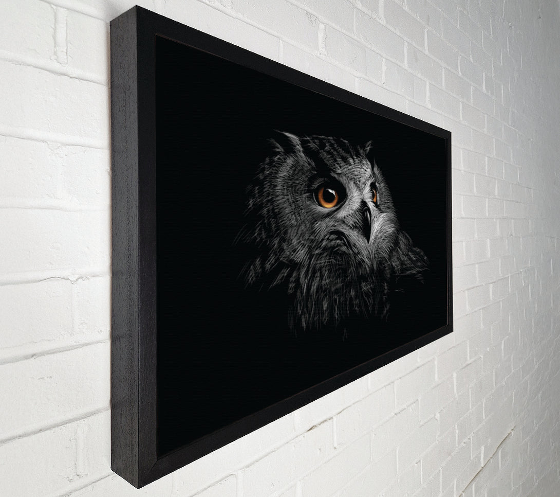  A Canvas Print of Owl In The Dark Of Night Canvas Art