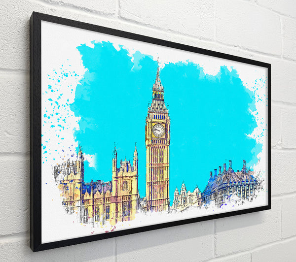 London Big Ben Splatter