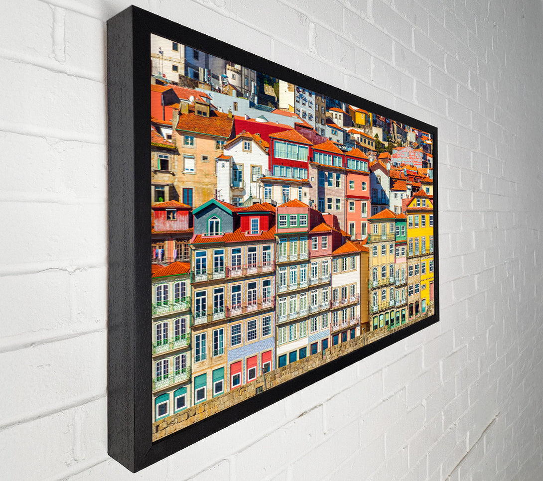  A Canvas Print of Apartments On The Coast Canvas Wall Art