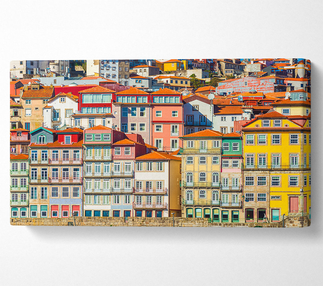  A Canvas Print of Apartments On The Coast Canvas Wall Art