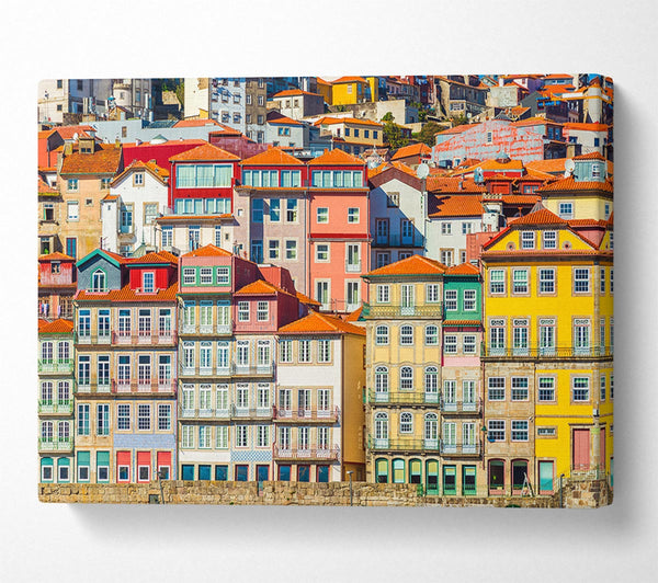  A Canvas Print of Apartments On The Coast Canvas Wall Art