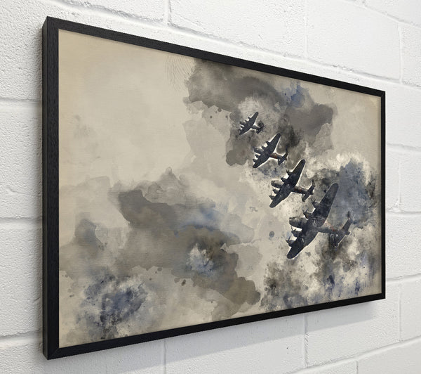 Raf Bombers In Flight