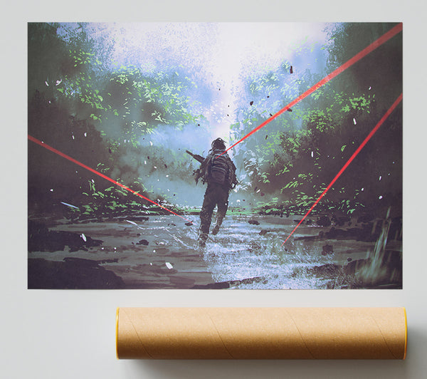 Dodging The Lasers Poster
